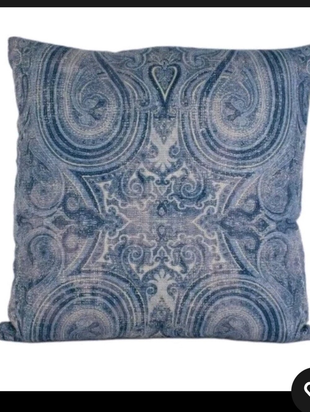Lauren Ralph Lauren Home Blue Paisley Medallion European Sham Cover 100% Cotton